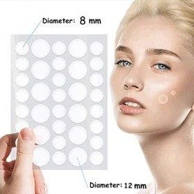 Rnitle Acné Patch,180 Patchs Pimple Patch,12mm & 8mm Patch Bouton Acne,Anti-Acné Patch, Patch Bouton, Autocollants pour Bouto