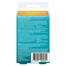 Compeed - Patchs anti-imperfections* purifiants – patchs hydrocolloïdes - Idéal pour une utilisation la nuit- pour zone dimp