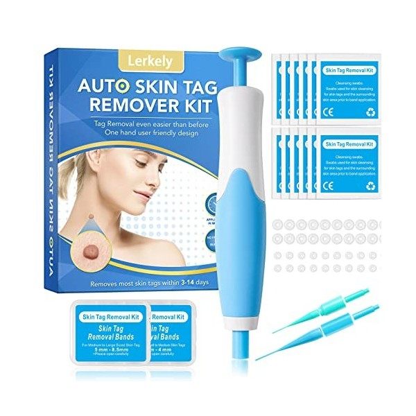 Acrochordons Traitement, Kit Délimination Acrochordons, Auto Skin Tag Remover kit 2mm to 8mm , Convient à toutes les Partie