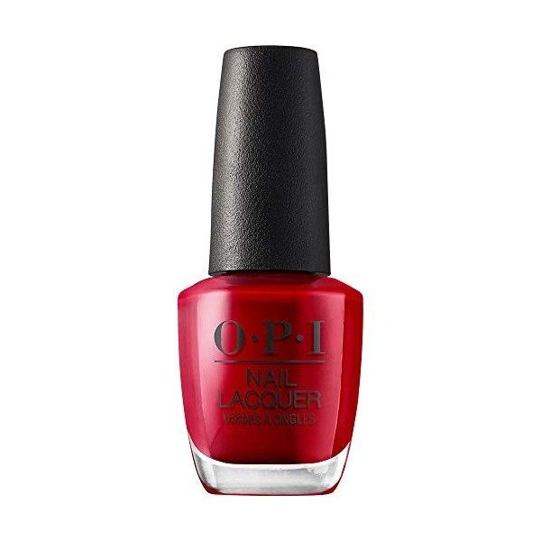 OPI Nail Lacquer - Vernis à Ongles classique - Red Hot Rio - Couleur : rouge - Qualité professionnelle - 15ml