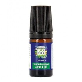 SOBiO étic - Roll-On SOS imperfections Arbre à thé - Aroma - Peau à imperfections - Certifié Cosmebio - Roll-on de 5 ml