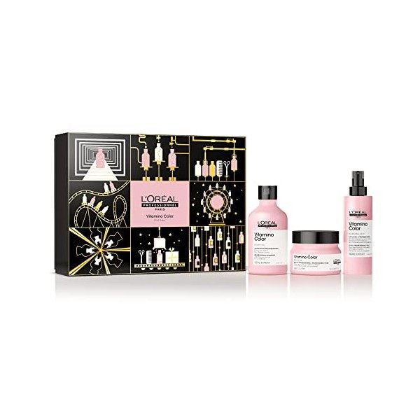 LOréal Professionnel Coffret Vitamino Color pour Cheveux Colorés - Protège et Sublime la Couleur Durablement - Shampoing, Ma