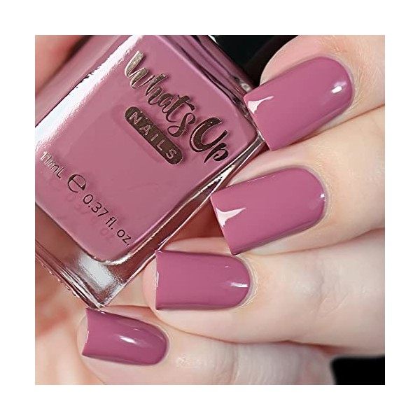 Whats Up Nails - Plumingo Party Flash Reflective Nail Polish Maroon w/Pink-Orange Iridescent Duochrome Shimmer, Small Purple 