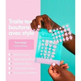 Merci Handy - Patchs Boutons - Traitement Naturel Anti-Bouton et Acné - 24 Patchs - Acide Salicylique et Huile Essentielle d’