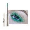 Allbestaye Mascara coloré imperméable pinceau fin Cils verts noirs et blancs maquillage longue tenue