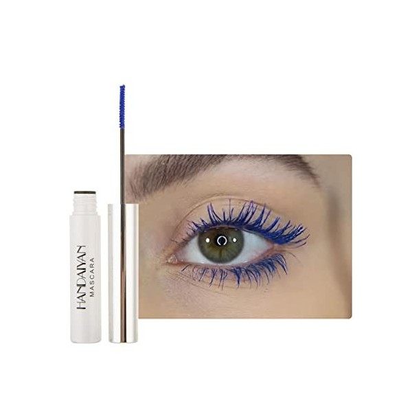 12 Colors Waterproof Mascara Non-Dizzy Long-Lasting Mascara Bleu Blanc Violet Vert Eyelash Eye Makeup