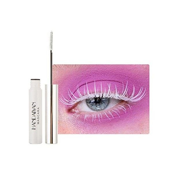 12 Colors Waterproof Mascara Non-Dizzy Long-Lasting Mascara Bleu Blanc Violet Vert Eyelash Eye Makeup