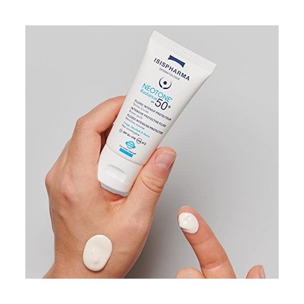 Isispharma - Neotone Radiance SPF 50+ Anti Taches Brunes - Fluide Intensif Protecteur - Soin Solaire Haute Tolérance - 30 ml ...