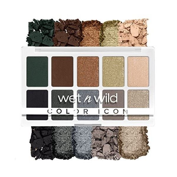 wet n wild, Palette 10 Nuances Color Icon, Palette de Fards à Paupières, 10 Couleurs Richement Pigmentées pour un Maquillage 