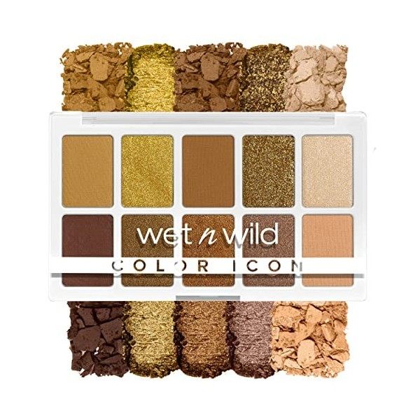 wet n wild, Palette 10 Nuances Color Icon, Palette de Fards à Paupières, 10 Couleurs Richement Pigmentées pour un Maquillage 