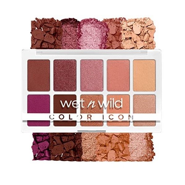 wet n wild, Palette 10 Nuances Color Icon, Palette de Fards à Paupières, 10 Couleurs Richement Pigmentées pour un Maquillage 