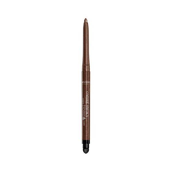 Bourjois - Crayon Ombré Smoky - 2 en 1 ombre à paupières et eyeliner - Couleur intense et longue tenue - Applicateur mousse i