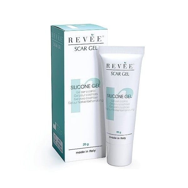 Revée Gel Cicatrice - Crème Cicatrisante Après Opération, Gel de Silicone Cicatrice Acne Visage, Scar Removal Cream pour Trai...
