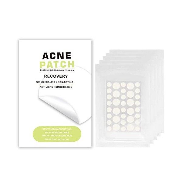 Rpanle 180 PCS Patchs dacné, Patch Anti Bouton, Patch Bouton Acne, Acné Pimple Patch, Patch Anti-Acné Absorbant Acné de Bout