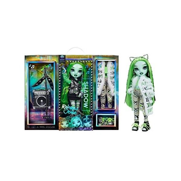 Shadow High Rainbow Vision Neon Shadow - Harley Limestone - Poupée Mannequin néon Vert avec des Tenues à Assortir & Accessoir