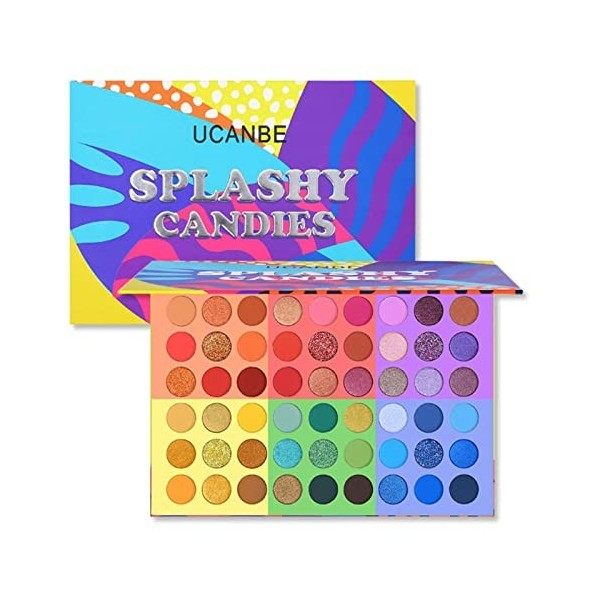 Kit de maquillage de fard à paupières UCANBE, palette de fard à paupières 54 couleurs