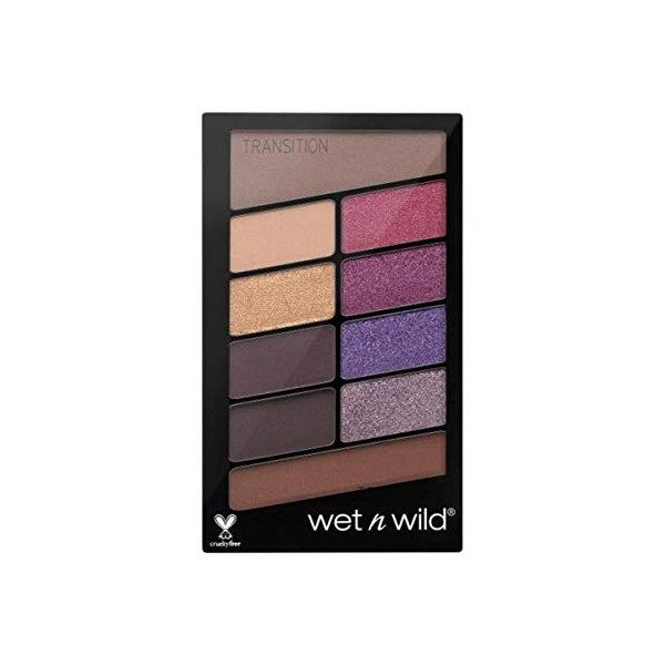 wet n wild - COLOR ICON 10 PAN PALETTE - Palette de 10 teintes dombres - Teinte Nude Awakening - 100% Cruelty Free - Produit