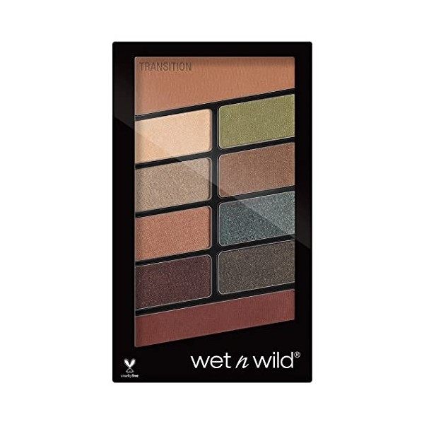 wet n wild - COLOR ICON 10 PAN PALETTE - Palette de 10 teintes dombres - Teinte Nude Awakening - 100% Cruelty Free - Produit