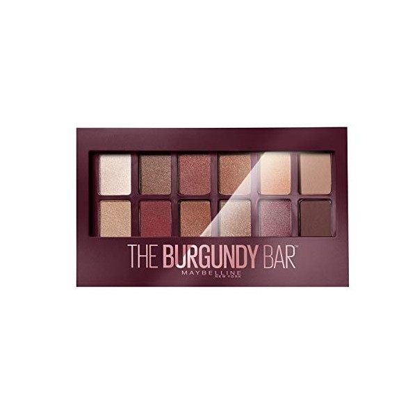 Maybelline New York – Palette Fards à Paupières – The Burgundy Bar – 12 couleurs