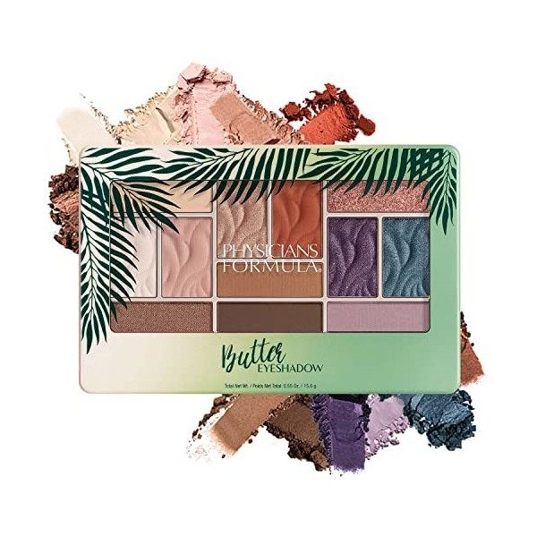 Physicians Formula - Palette de Maquillage Fard à Paupières - Ombres Douces et Ultra-Crémeuses en 12 Nuances - avec Tucuma, C