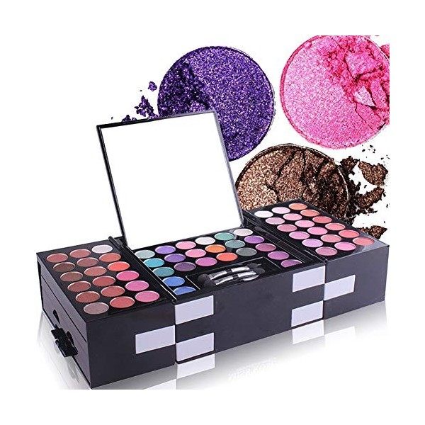 PhantomSky 148 Couleurs Fard à Paupières Ombre à Paupière Palette de Maquillage Cosmétique Set avec Poudre Sourcils, Correcte