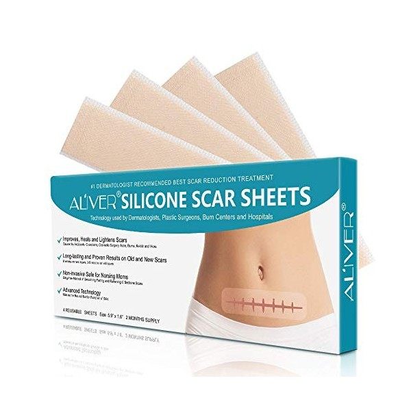 Feuilles de cicatrices en silicone professionnelles, feuilles délimination des cicatrices en silicone, feuilles de traitemen