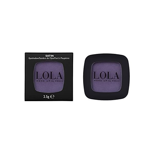 Lola Make-Up Mono Eyeshadow, Black, Satin, Rich Intense Pigmentation, High Coverage, Use Wet & Dry, All Skin Tone, Mineral Oi