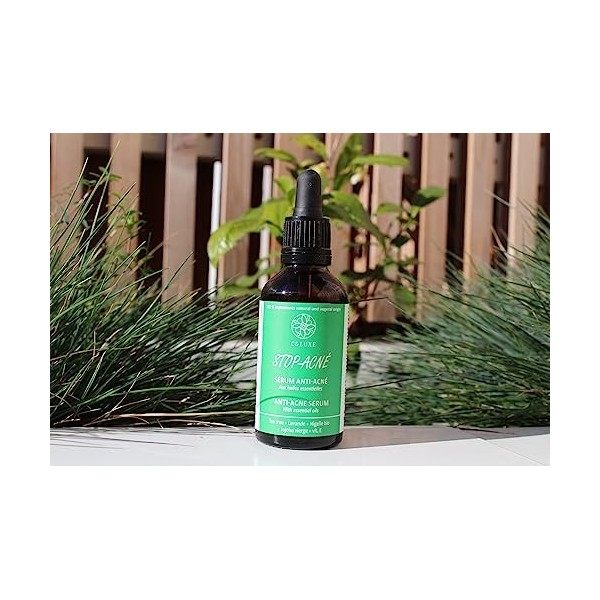 Sérum anti acné : Vitamine E et C, Traitement Boutons dacné visage corps ado, antibactérien antifongique peaux grasses point ...