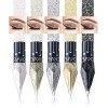 MTUVKGT 5 Colour de Ensemble Eyeliner Liquide à Paillette Diamant, Fard à Paupières Liquide Brillant, Fard à Paupière Creme S