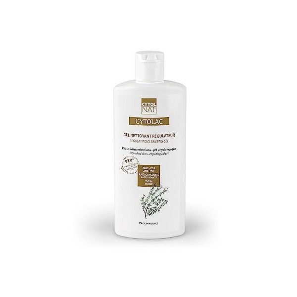 Cytolac® Gel Nettoyant - Soin pour Peaux sensibles à tendance acnéique - Visage et Dos - Nettoie la Peau en Douceur - Lutte C...