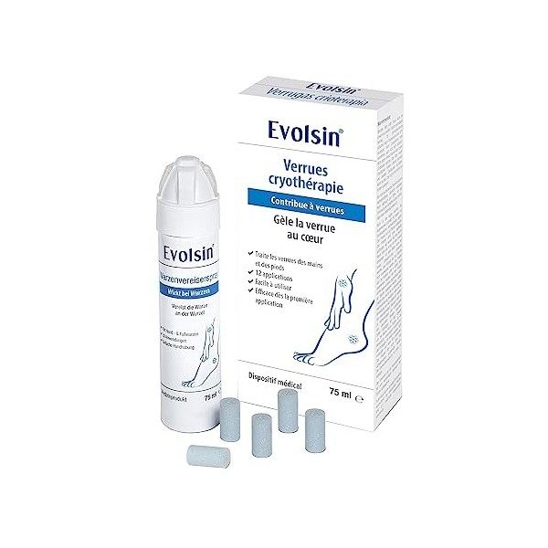 Evolsin® Verrues en Spray pour Verrues Communes & Verrues Epineuses I Verrues Glaçage hygiénique & sûr I Efficacité cliniquem...