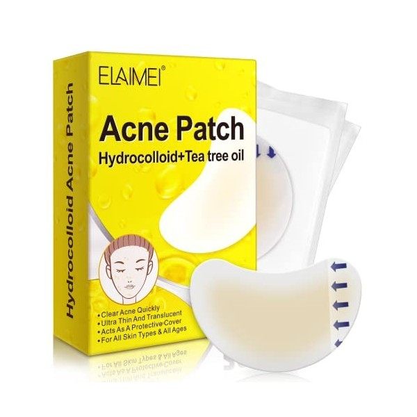 Patchs anti-acné hydrocolloïdes, housse de contrôle de lacné, patch de bouton de taille extra large pour couvrir les grandes ...