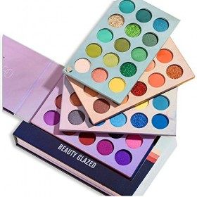 Kit de maquillage glacé de beauté, palette de fards à paupières 60 couleurs et ensemble de pinceaux de maquillage 5 pièces, p