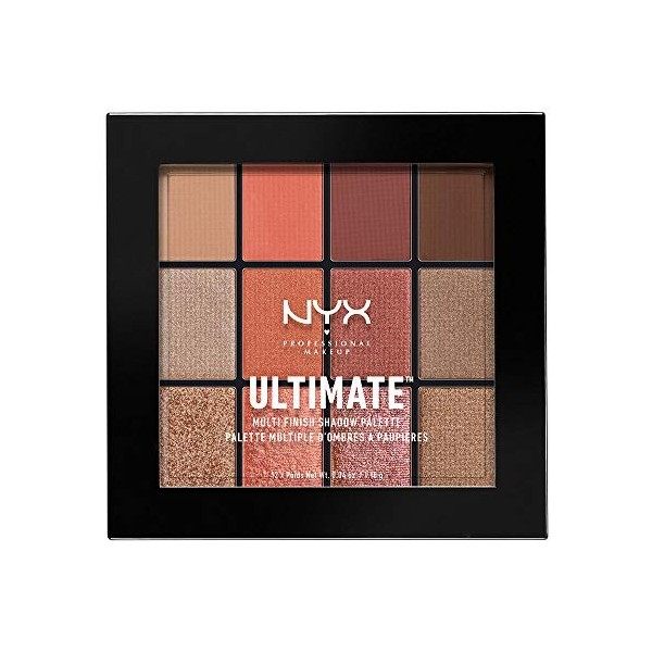 NYX Professional Makeup Palette de Fards à Paupières - Ultimate Multi-Finis - Warm Rust
