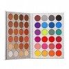 Top Beauty 48 couleurs fard à paupières couleurs chaudes très pigmentées mat chatoyant neutre de maquillage pour fard à paupi