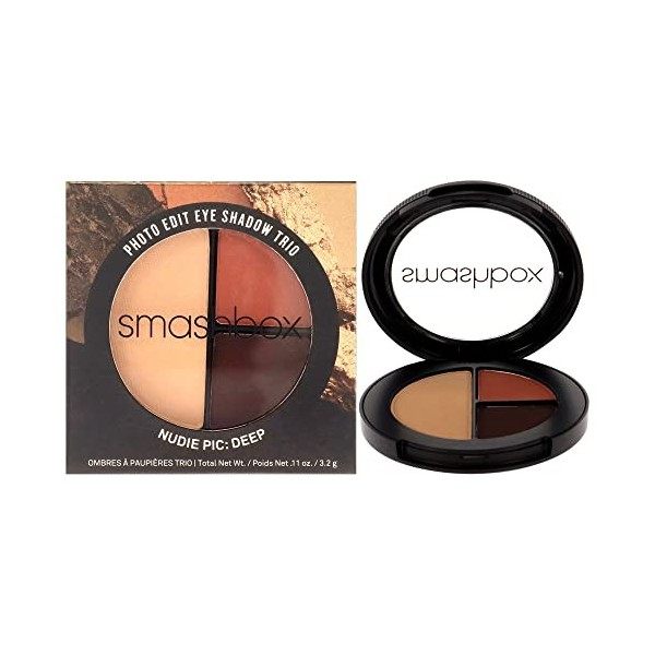 Smashbox Trio dOmbres Ultra-Portable Eye Edit de Photo Edit - Nudie Pic-Deep- 0.11oz/3.2g