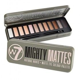 W7&nbsp;Mighty mattes Naturel Nudes Eye Palette de Couleurs, 15.6&nbsp;G, 12&nbsp;pièces
