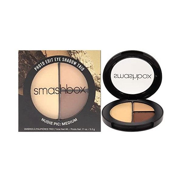 Smashbox Trio dOmbres Ultra-Portable Eye Edit de Photo Edit - Nudie Pic-Medium-0.11oz/3.2g