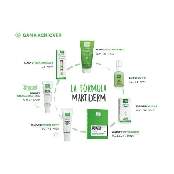 Martiderm 1472-35709 Gel Nettoyant Visage Crème Jour et Nuit