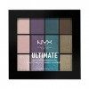 NYX Professional Makeup Palette de Fards à Paupières - Ultimate Multi-Finis - Smoke Screen