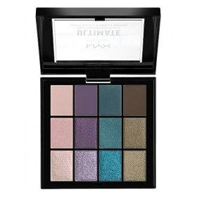 NYX Professional Makeup Palette de Fards à Paupières - Ultimate Multi-Finis - Smoke Screen