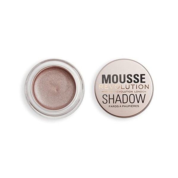 Makeup Revolution Ombretto in Mousse, Colore Cremoso per Guance e Occhi, Formula Montata e Leggera, Da Crema a Polvere, Oro R