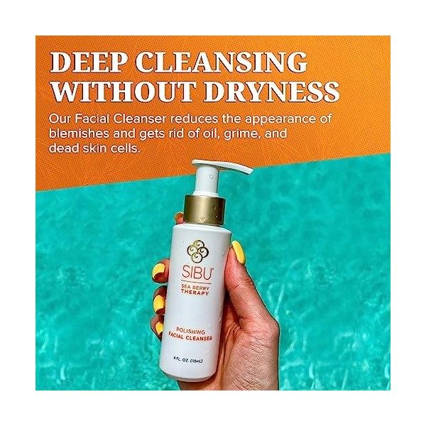 Sibu Polishing Nettoyant All Natural And Vegan Make Up Remover Skin Purifier 4 oz Crème Jour et Nuit