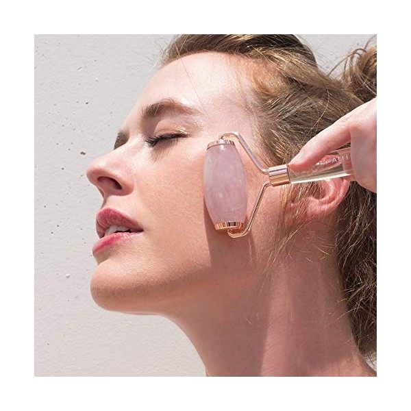 BeautyBio Rouleau à quartz pur brésilien récolté de manière durable pour le visage, les yeux et le corps