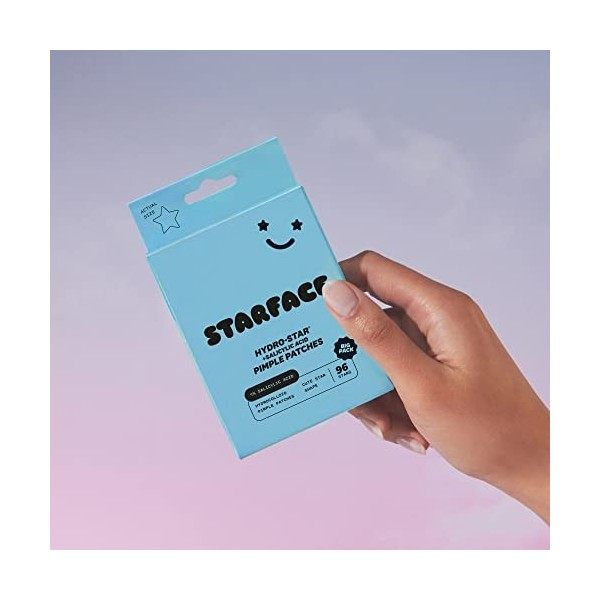 Starface Hydro-Star + acide salicylique, patchs hydrocolloïdes fabriqués avec 1 % dacide salicylique, aide à apaiser les tac ...