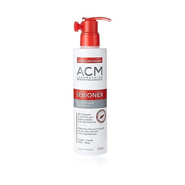 ACM Sébionex Gel Nettoyant 200 ml Crème Jour et Nuit