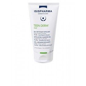 Isispharma - Teen Derm Gel - Gel Nettoyant Exfoliant - Peaux Mixtes et Grasses à Imperfections - 150 ml Crème Jour et Nuit