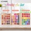 UCANBE All In One Makeup 86 couleurs Palette de fards à paupières multi-usage Shimmer Matte Eye Shadow avec surligneur Contou