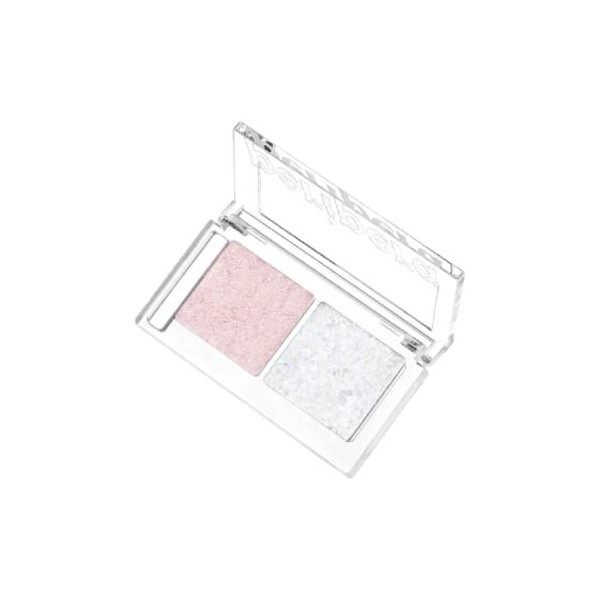 Peripera Duo Pocket Glitter Shadow 02 - Longue durée Anti-taches - Coquillages Crumble - 2 couleurs