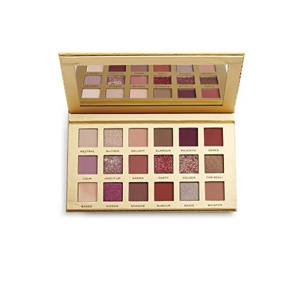 Revolution Pro, New Neutral, Palette dOmbres à Paupières , 18 Ombres, 18g